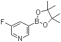 structure of CAS# 719268-92-5, 3-Fluoropyridine-5-boronic acid pinacol ester;3-Fluoro-5-(4,4,5,5-tetramethyl-1,3,2-dioxaborolan-2-yl)pyridine