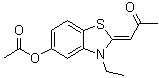 (1Z)-1-[5-(乙酰氧基)-3-乙基-2(3H)-苯并噻唑亚基]-2-丙酮分子结构 (CAS 719277-30-2)