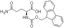 N-Fmoc-L-Glutamine molecular structure (CAS 71989-20-3)