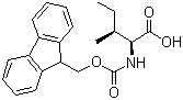 结构式 CAS# 71989-23-6, Fmoc-L-异亮氨酸; 芴甲氧羰基-L-异亮氨酸