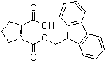 Fmoc-L-Proline molecular structure (CAS 71989-31-6)