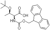Fmoc-O-tert-Butyl-L-threonine molecular structure (CAS 71989-35-0)