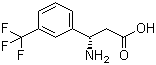 (S)-3-Amino-3-(3-(trifluoromethyl)phenyl)propanoic acid molecular structure (CAS 719995-40-1)