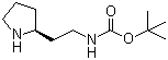 [2-(2S)-2-Pyrrolidinylethyl]carbamic acid tert-butyl ester molecular structure (CAS 719999-55-0)