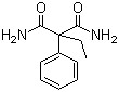 2-乙基-2-苯基丙二酰胺分子结构 (CAS 7206-76-0)