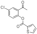 2-噻吩羧酸 2-乙酰基-4-氯苯基酯分子结构 (CAS 7209-64-5)