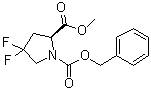 (S)-1-Carbobenzoxy-4,4-difluoropyrrolidine-2-carboxylic acid methyl ester molecular structure (CAS 72180-26-8)