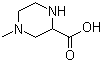 结构式 CAS# 721876-16-0, 4-甲基-2-哌嗪羧酸