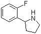 2-(2-Fluorophenyl)pyrrolidine molecular structure (CAS 72216-04-7)