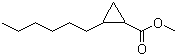 2-Hexylcyclopropanecarboxylic acid methyl ester molecular structure (CAS 72229-09-5)