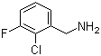2-氯-3-氟苯甲胺分子结构 (CAS 72235-54-2)