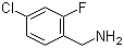 structure of CAS# 72235-57-5, 4-Chloro-2-fluorobenzylamine;(4-Chloro-2-fluorophenyl)methanamine