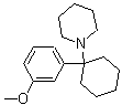 结构式 CAS# 72242-03-6, N-(1-[3-甲氧基苯基]环己基)哌啶