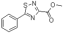 5-Phenyl-1,2,4-thiadiazole-3-carboxylic acid methyl ester molecular structure (CAS 72246-07-2)