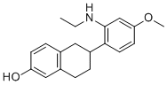 6-(2-(Ethylamino)-4-methoxyphenyl)-5,6,7,8-tetrahydronaphthalen-2-ol molecular structure (CAS 722520-42-5)