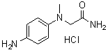 2-[(4-Aminophenyl)methylamino]acetamide hydrochloride molecular structure (CAS 7227-99-8)