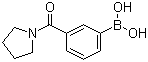 3-Pyrrolidinylcarbonylphenylboronic acid molecular structure (CAS 723281-53-6)