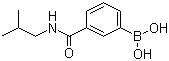 结构式 CAS# 723282-09-5, 3-异丁氨基羰基苯硼酸