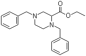structure of CAS# 72351-59-8, Ethyl 1,4-dibenzylpiperazine-2-carboxylate