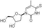 4-硫代胸苷分子结构 (CAS 7236-57-9)
