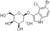 5-Bromo-4-chloro-3-indolyl-beta-D-galactoside molecular structure (CAS 7240-90-6)