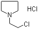 N-(2-氯乙基)吡咯烷盐酸盐分子结构 (CAS 7250-67-1)
