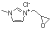 1-Methyl-3-(oxiranylmethyl)-1H-imidazolium chloride molecular structure (CAS 725736-43-6)