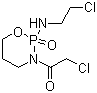 structure of CAS# 72578-71-3, 3-(2-Chloroacetyl)-2-[(2-chloroethyl)amino]tetrahydro-2H-1,3,2-oxazaphosphorine-2-oxide;Ifosfamide acylate