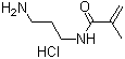 N-(3-氨基丙基)甲基丙烯酰胺盐酸盐分子结构 (CAS 72607-53-5)