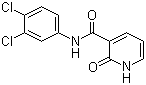 N-(3,4-二氯苯基)-1,2-二氢-2-氧代-3-吡啶甲酰胺分子结构 (CAS 72645-97-7)
