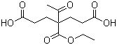 structure of CAS# 72653-14-6, 4-Acetyl-4-(ethoxycarbonyl)heptanedioic acid