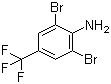 2,6-Dibromo-4-(trifluoromethyl)aniline molecular structure (CAS 72678-19-4)