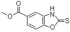 Methyl 2-thioxo-2,3-dihydrobenzo[d]oxazole-5-carboxylate molecular structure (CAS 72730-39-3)