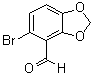结构式 CAS# 72744-54-8, 5-溴-1,3-苯并二恶茂-4-甲醛