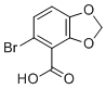 5-Bromobenzo[1,3]dioxole-4-carboxylic acid molecular structure (CAS 72744-56-0)