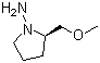 (R)-(+)-1-氨基-2-(甲氧基甲基)吡咯烷分子结构 (CAS 72748-99-3)