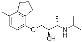 (2R,3S)-rel-1-[(2,3-Dihydro-7-methyl-1H-inden-4-yl)oxy]-3-[(1-methylethyl)amino]-2-butanol molecular structure (CAS 72795-19-8)