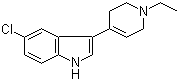 5-氯-3-(1-乙基-1,2,3,6-四氢-4-吡啶基)-1H-吲哚分子结构 (CAS 72808-83-4)