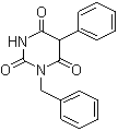 结构式 CAS# 72846-00-5, 1-苄基-5-苯基巴比妥酸
