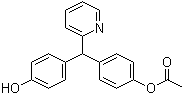 4-[[4-(Acetyloxy)phenyl]-2-pyridinylmethyl]phenol molecular structure (CAS 72901-16-7)