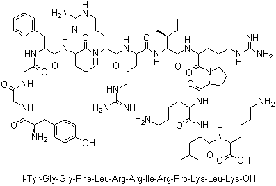 Dynorphin A (1-13) molecular structure (CAS 72957-38-1)
