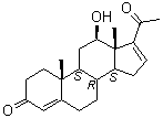 12beta-Hydroxypregna-4,16-diene-3,20-dione molecular structure (CAS 72959-46-7)