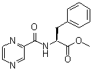 N-(2-吡嗪基羰基)-L-苯丙氨酸甲酯分子结构 (CAS 73058-37-4)