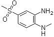 N1-甲基-4-(甲磺酰基)-1,2-苯二胺分子结构 (CAS 73097-51-5)