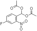 1-(4-Fluoro-2-nitrophenyl)methanediol 1,1-diacetate molecular structure (CAS 731-86-2)