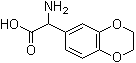 alpha-Amino-2,3-dihydro-1,4-benzodioxin-6-acetic acid molecular structure (CAS 73101-09-4)