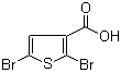 2,5-Dibromo-3-thiophenecarboxylic acid molecular structure (CAS 7311-70-8)