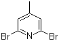 2,6-Dibromo-4-methylpyridine molecular structure (CAS 73112-16-0)