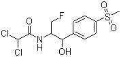 structure of CAS# 73231-34-2, Florfenicol;[R-(R*, R*)]-N-[1-(Fluoromethyl)-2-hydroxy-2-(4-(methylsulforyl)phenyl)-ethyl]-2,2-dichloroacetamide; 2,2-Dichloro-N-[(1R,2S)-3-fluoro-1-hydroxy-1-(4-methylsulfonylphenyl)propan-2-yl]acetamide