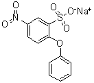 5-硝基-2-苯氧基苯磺酸钠盐分子结构 (CAS 7327-90-4)